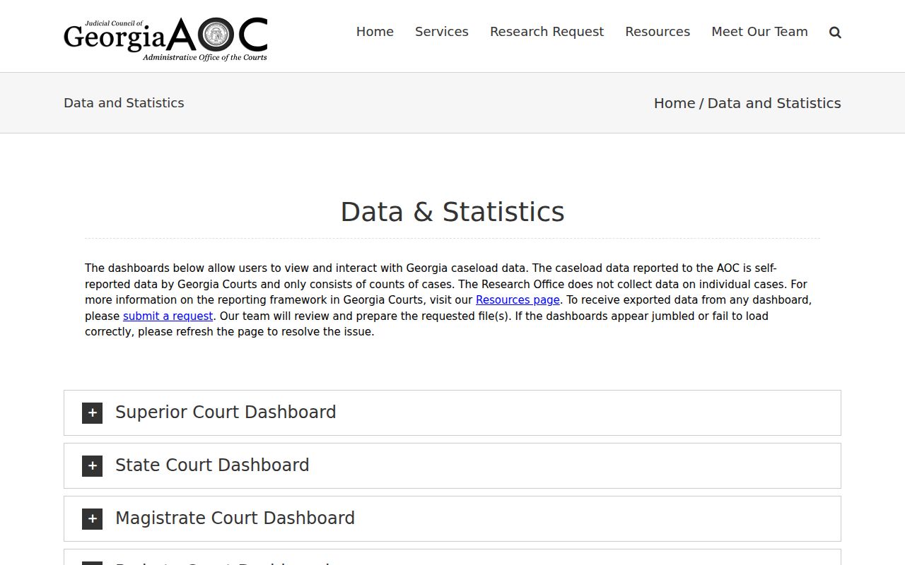 Elbert County court docket Georgia court statistics source